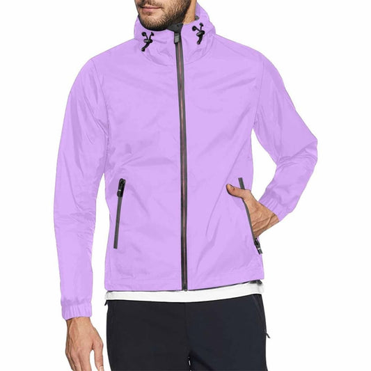 Mauve Purple Hooded Windbreaker Jacket - Men / Women | IAA | inQue.Style