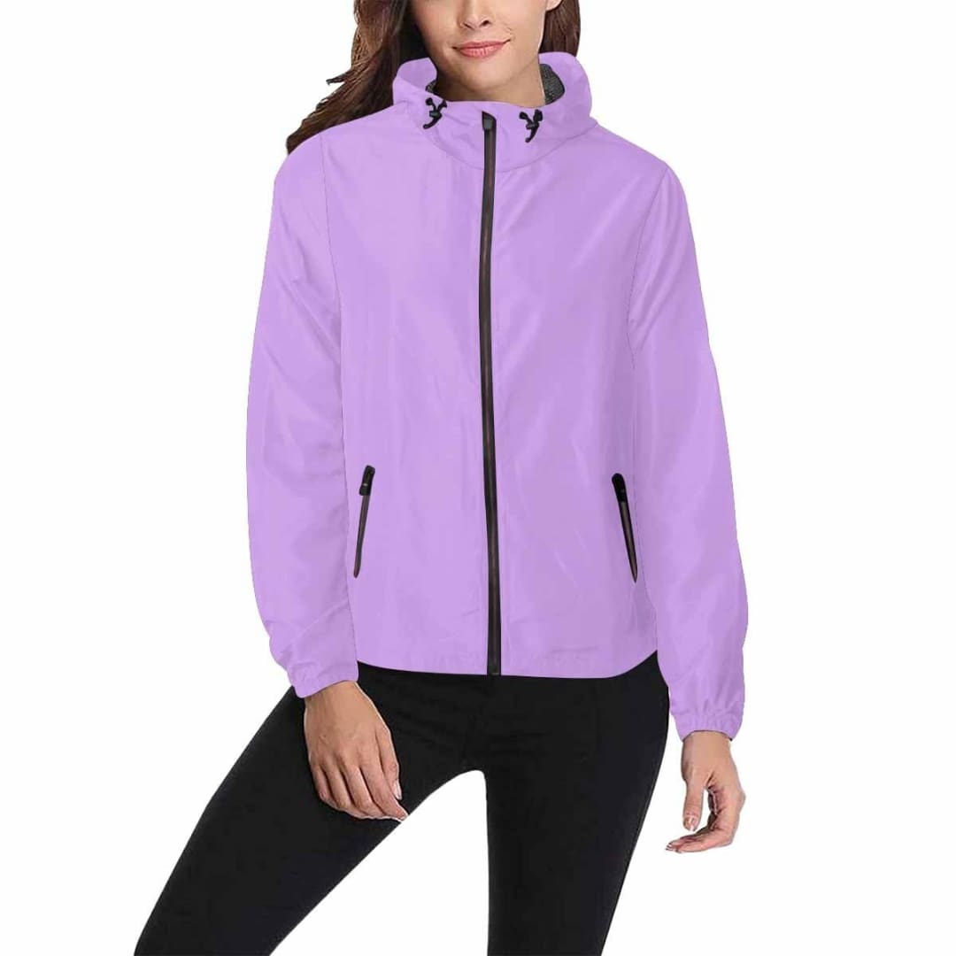 Mauve Purple Hooded Windbreaker Jacket - Men / Women | IAA | inQue.Style
