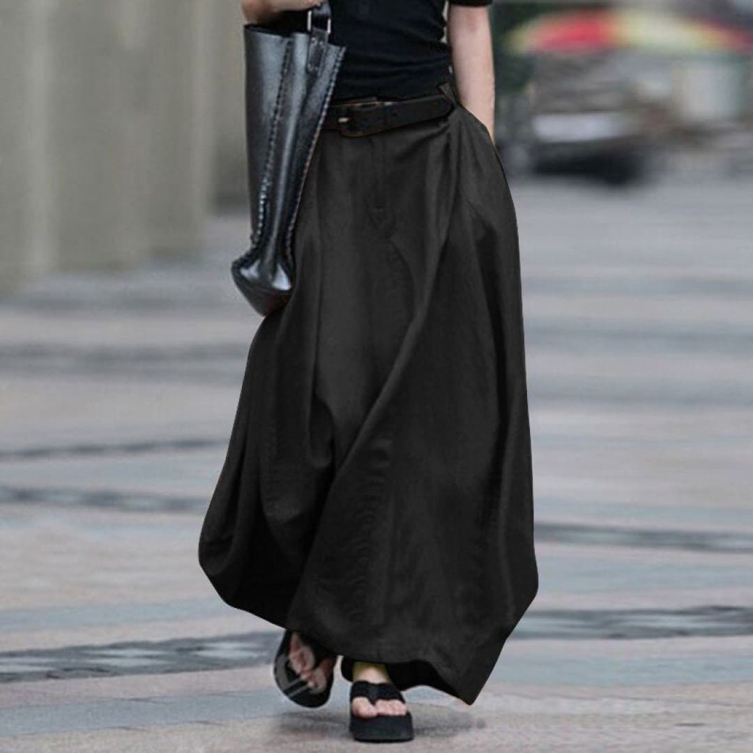 Maxi-Length Elastic Waistband Skirt | The Urban Clothing Shop™