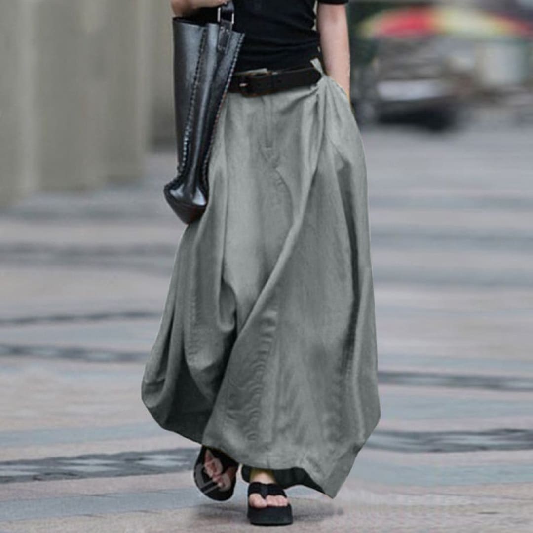 Maxi - Length Elastic Waistband Skirt | The Urban Clothing Shop™
