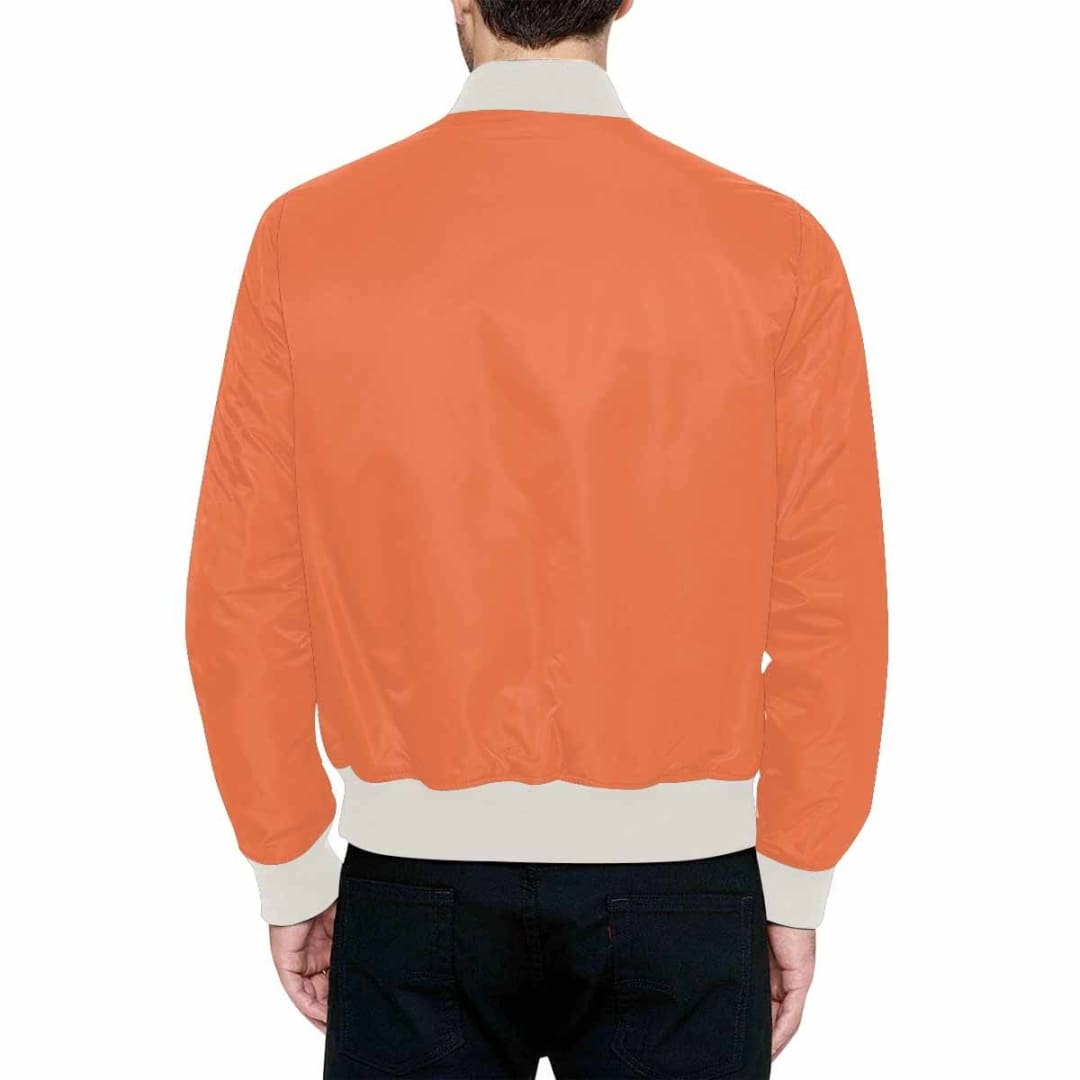 Mens Jacket Coral Red Bomber Jacket | IAA | inQue.Style