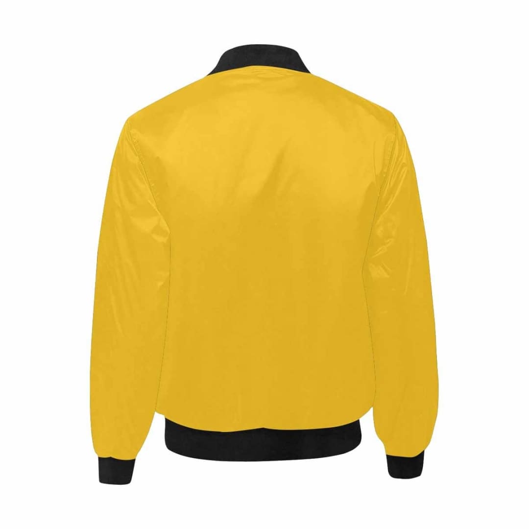 Mens Jacket Freesia Yellow And Black Bomber Jacket | IAA | inQue.Style