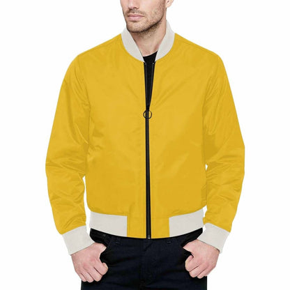 Mens Jacket Freesia Yellow Bomber Jacket | IAA | inQue.Style