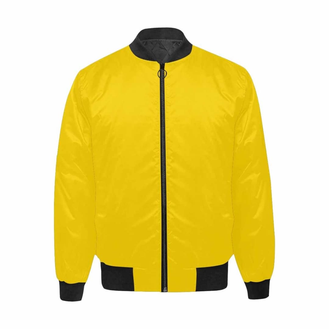 Mens Jacket Gold Yellow And Black Bomber Jacket | IAA | inQue.Style