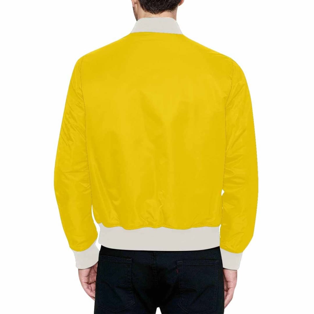Mens Jacket Gold Yellow Bomber Jacket | IAA | inQue.Style