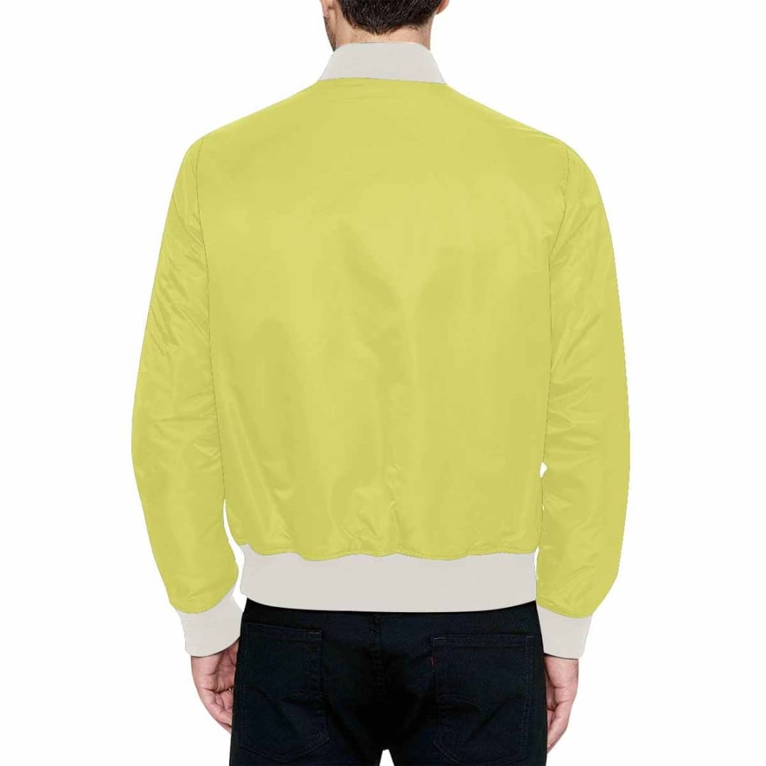 Mens Jacket Honeysuckle Yellow Bomber Jacket | IAA | inQue.Style