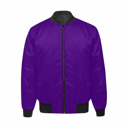 Mens Jacket Indigo Purple And Black Bomber Jacket | IAA | inQue.Style
