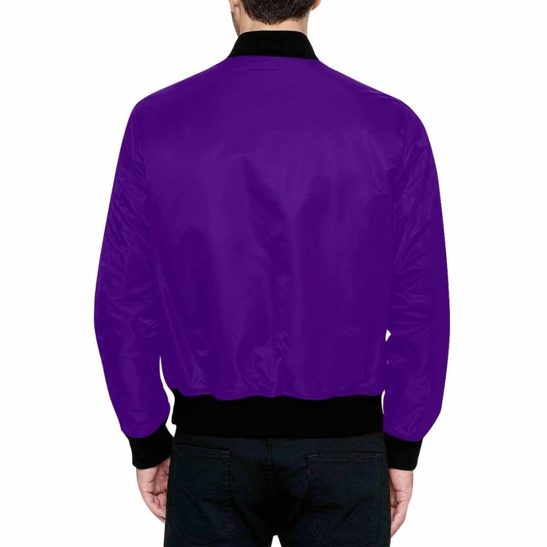 Mens Jacket Indigo Purple And Black Bomber Jacket | IAA | inQue.Style