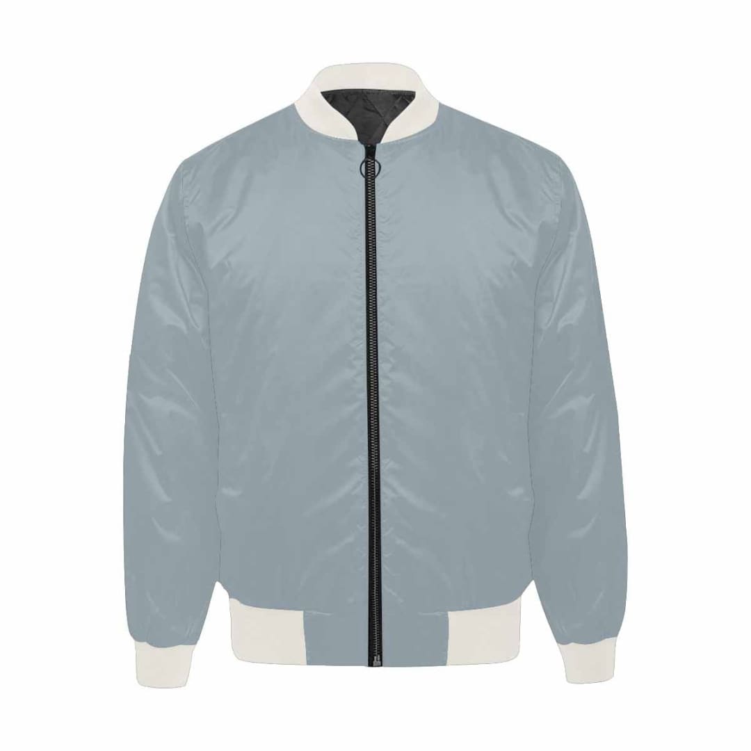 Mens Jacket Misty Blue Gray Bomber Jacket | IAA | inQue.Style