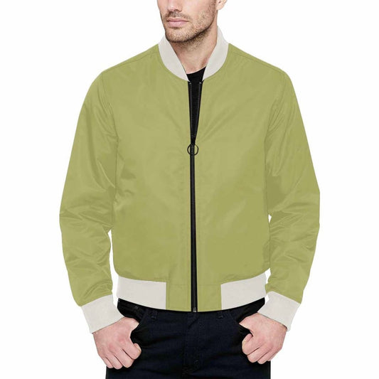 Mens Jacket Olive Green Bomber Jacket | IAA | inQue.Style