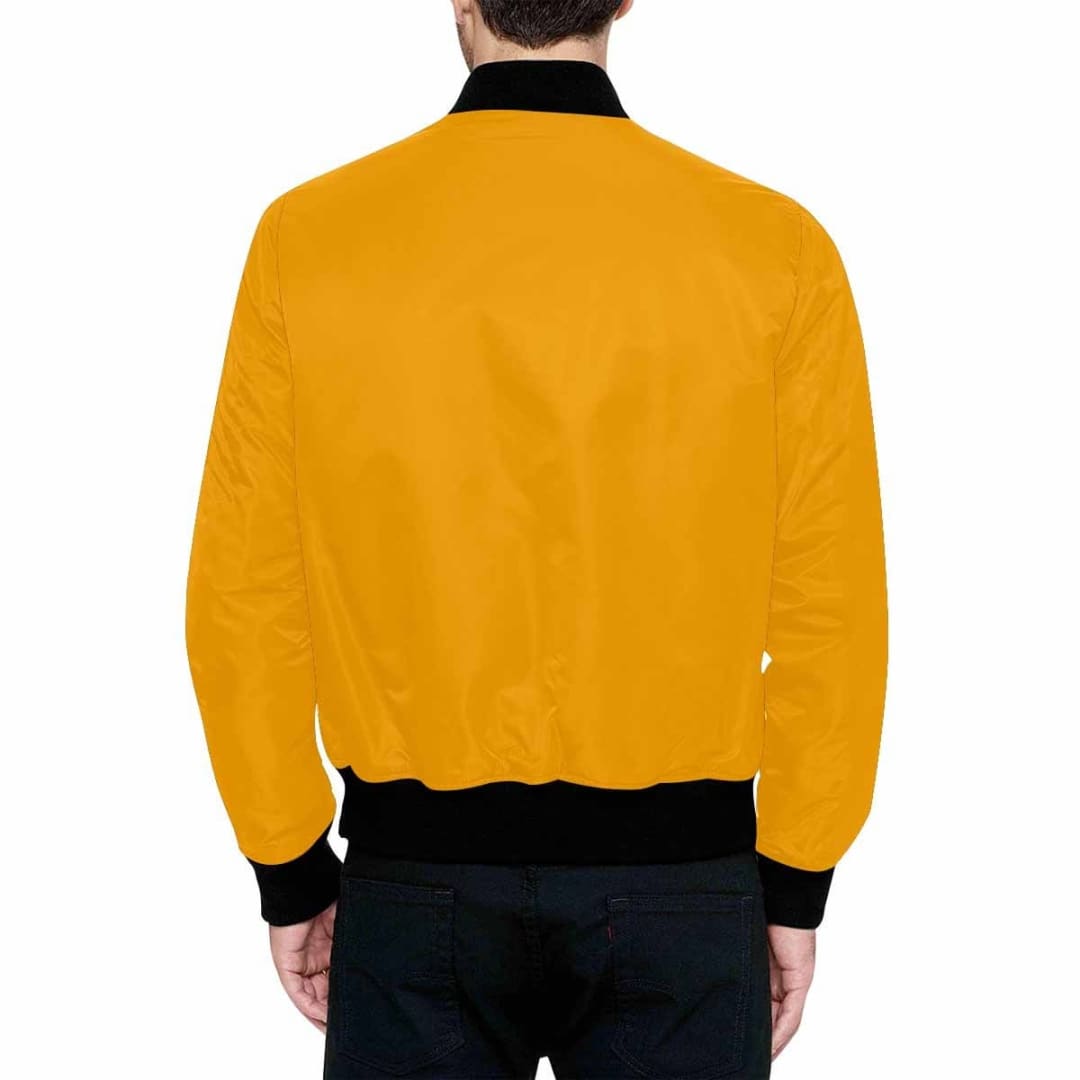 Mens Jacket Orange Bomber Jacket | IAA | inQue.Style