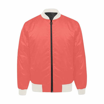Mens Jacket Pastel Red Bomber Jacket | IAA | inQue.Style