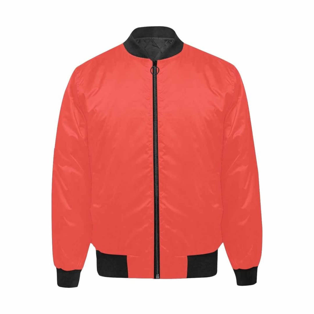 Mens Jacket Red Orange Bomber Jacket | IAA | inQue.Style