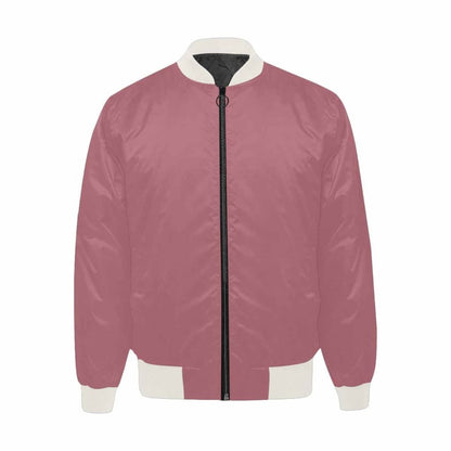 Mens Jacket Rose Gold Red Bomber Jacket | IAA | inQue.Style