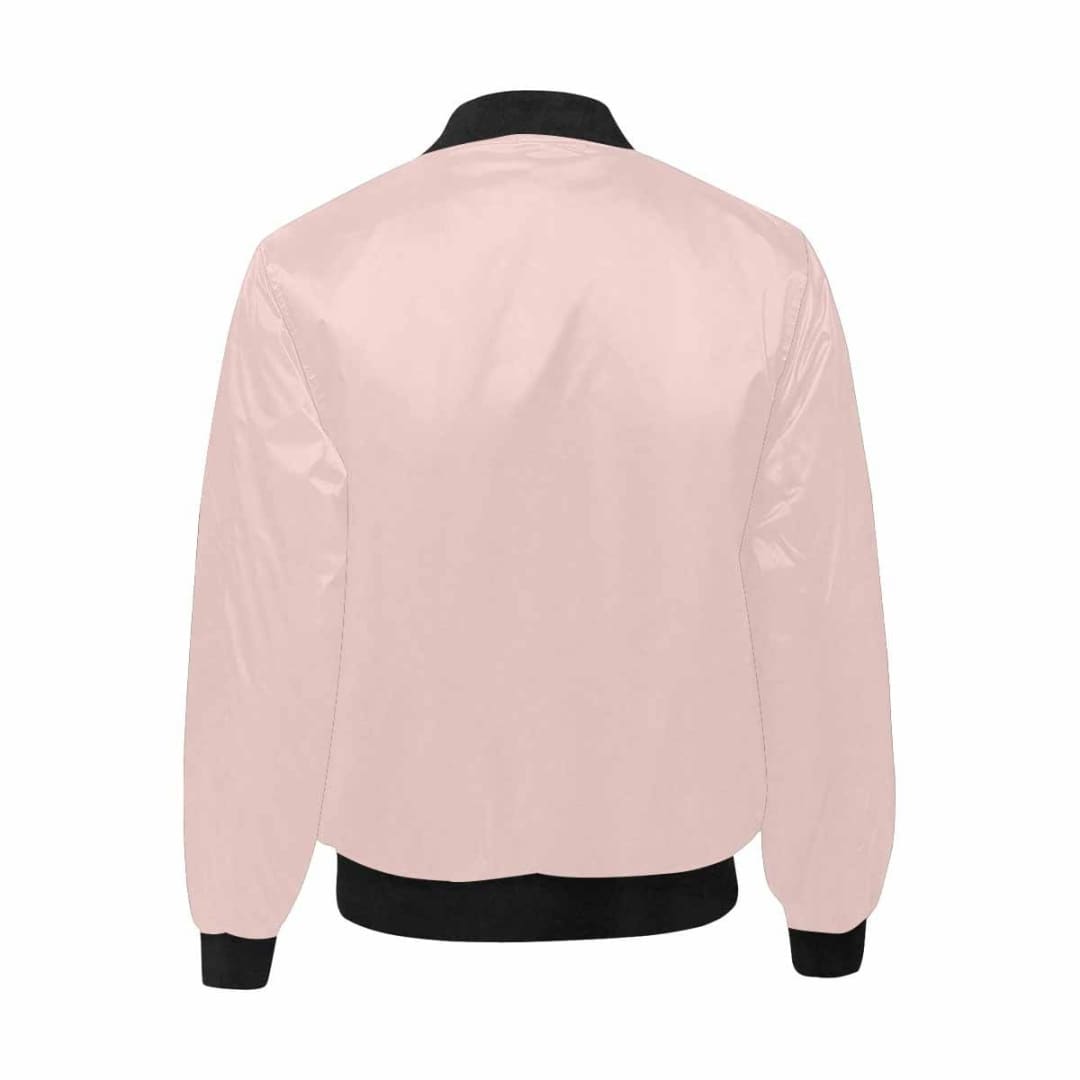 Mens Jacket Scallop Seashell Pink And Black Bomber Jacket | IAA | inQue.Style