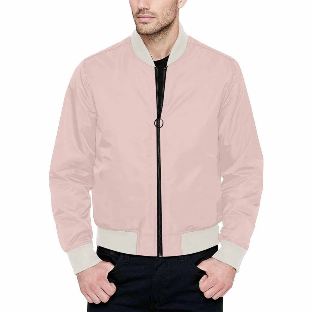 Mens Jacket Scallop Seashell Pink Bomber Jacket | IAA | inQue.Style