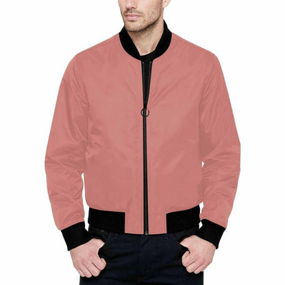 Mens Jacket Tiger Lily Pink And Black Bomber Jacket | IAA | inQue.Style