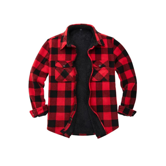 Men’s Matching Family Buffalo Red Plaid Jacket | FlannelGo