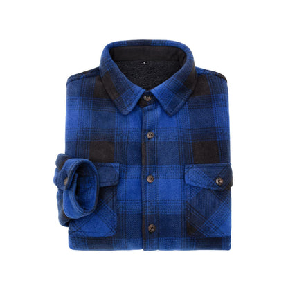 Men’s Sherpa Lined Shacket,Button Down Plaid | FlannelGo