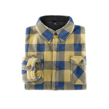 Men’s Sherpa Lined Shacket,Button Down Plaid | FlannelGo