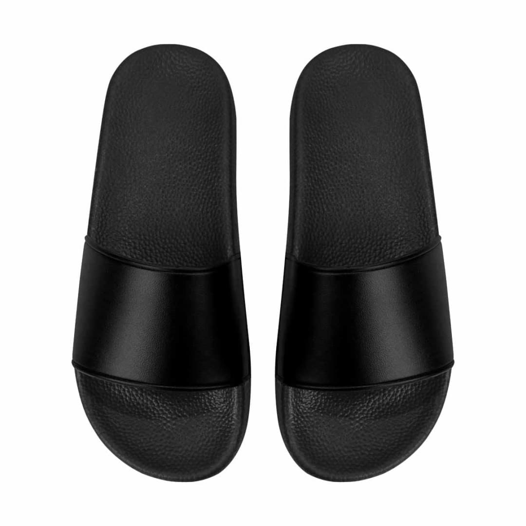 Mens Slide Sandals Black Flip Flops | IAA | inQue.Style