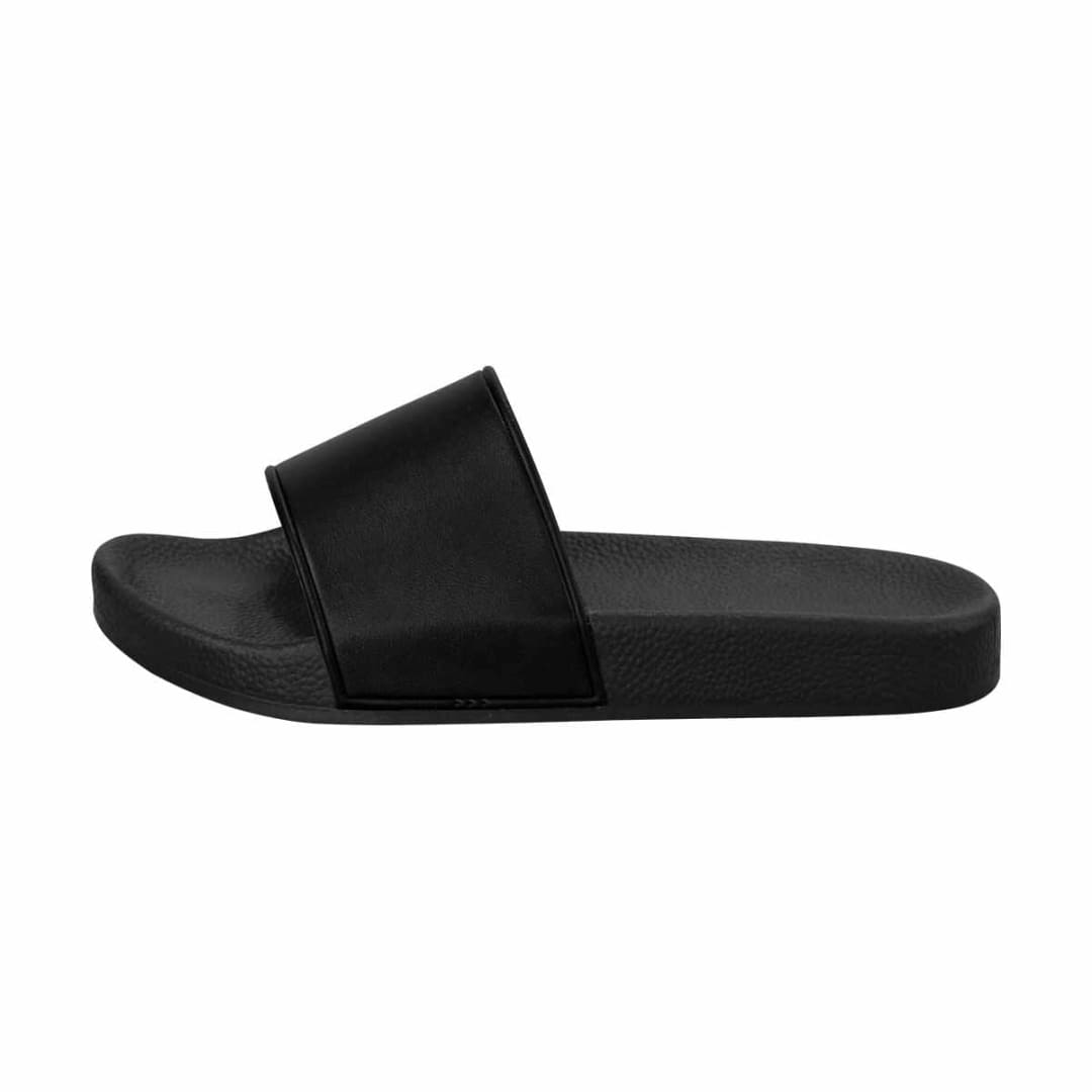 Mens Slide Sandals Black Flip Flops | IAA | inQue.Style