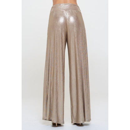 Metallic Pants w/ Elastic Waist | The Urban Clothing Shop™