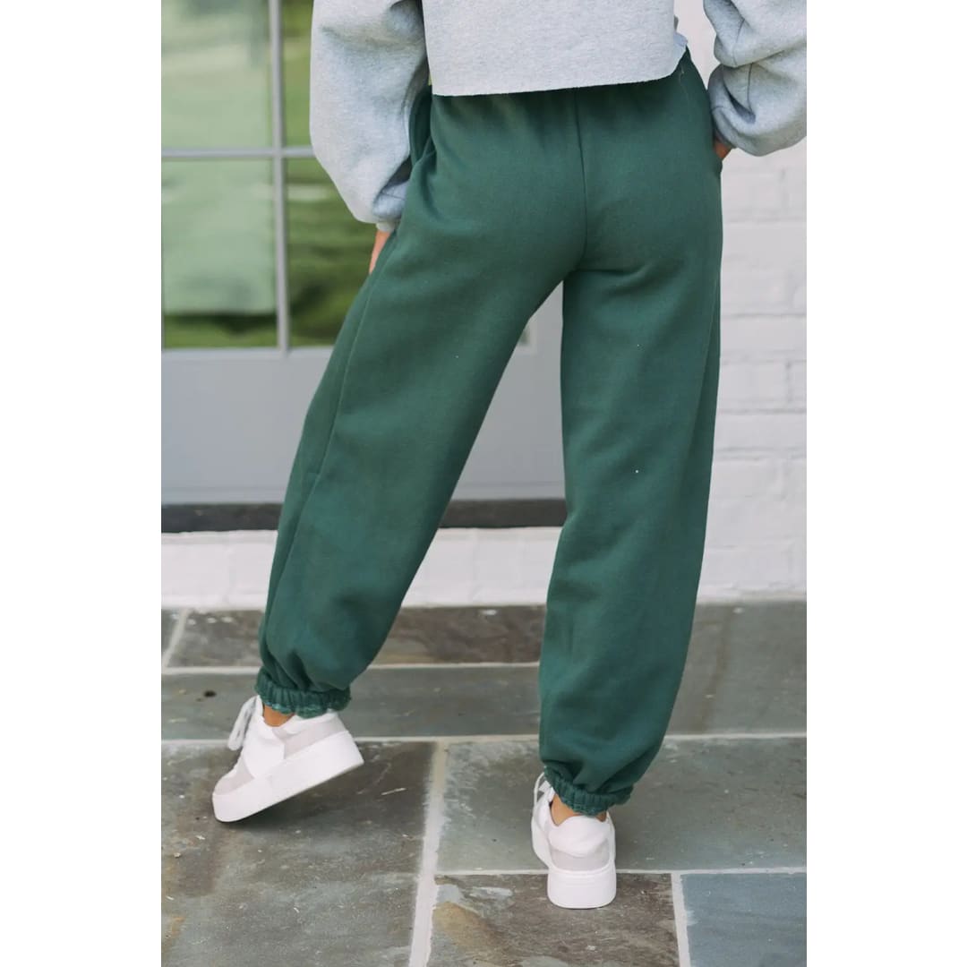 Mist Green Drawstring Waist Casual Jogger Pants | Fashionfitz