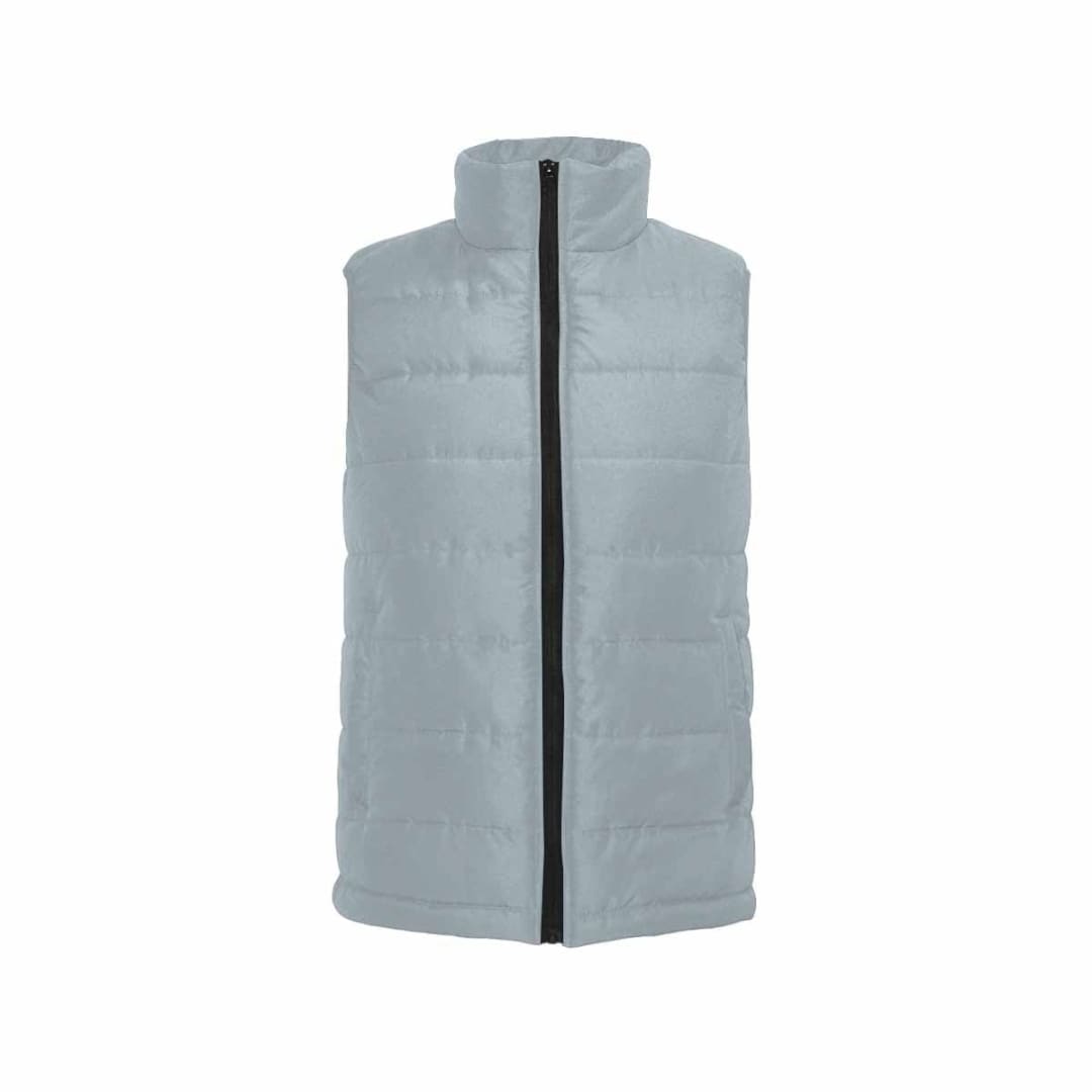 Misty Blue Gray Mens Padded Vest | IAA | inQue.Style