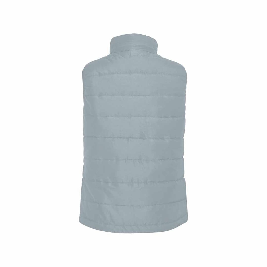 Misty Blue Gray Mens Padded Vest | IAA | inQue.Style