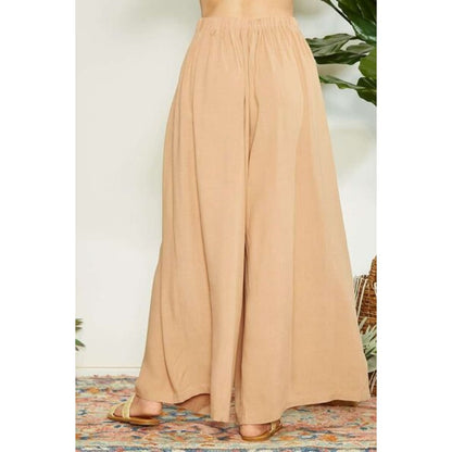 Mittoshop Wrap Pleating Detail Wide Leg Pants | The Urban Clothing Shop™