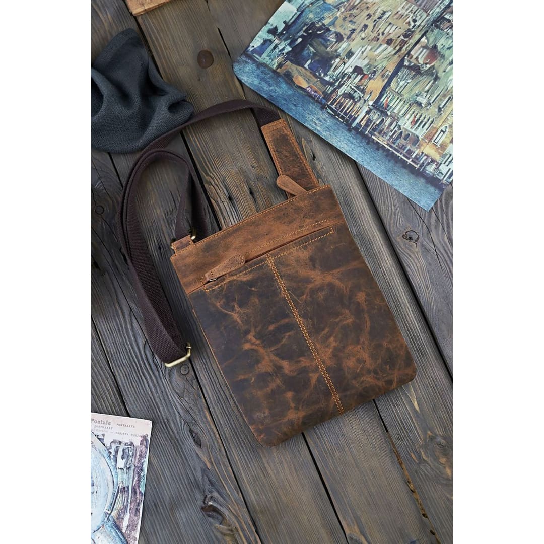 Natural leather bag Galanter | Galanter