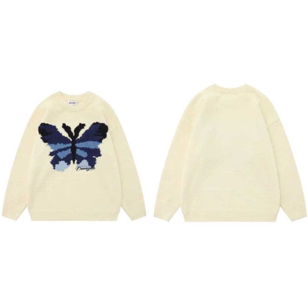 Nature - Inspired Butterfly Graphic Sweater | The Urban Clothing Shop™