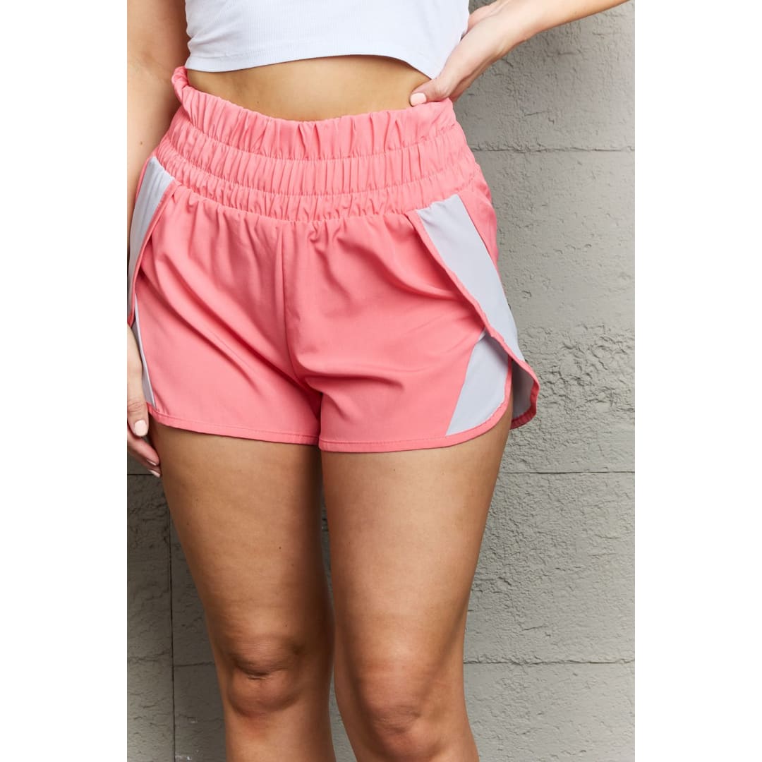 Ninexis Put In Work High Waistband Contrast Detail Active Shorts | The Urban Clothing