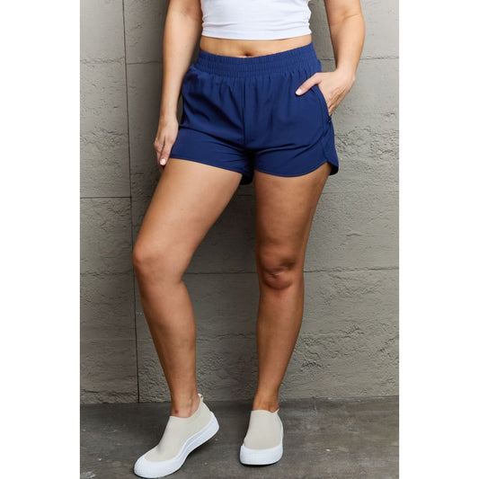 Ninexis Reach My Goals Zipper Pocket Detail Active Shorts | The Urban Clothing Shop™
