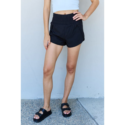 Ninexis Stay Active High Waistband Active Shorts in Black | The Urban Clothing Shop™