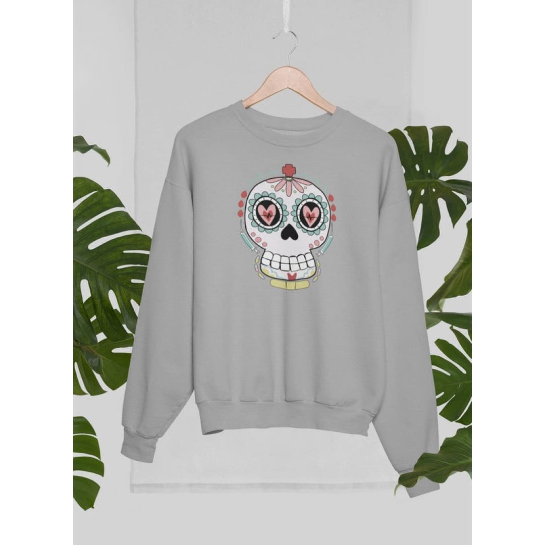 Nurse Sugar Skull Sweat Shirt | Virgo