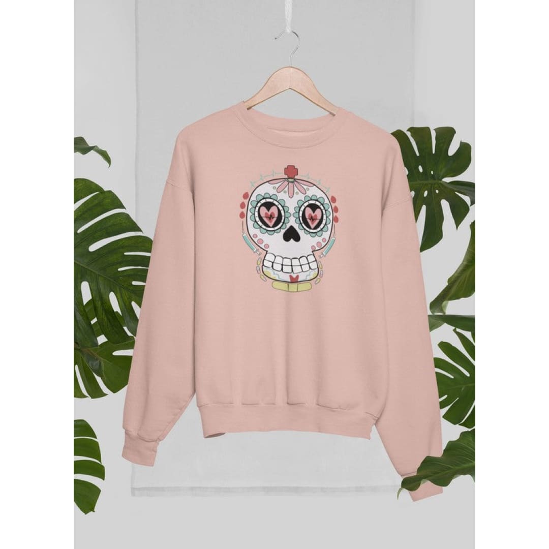 Nurse Sugar Skull Sweat Shirt | Virgo