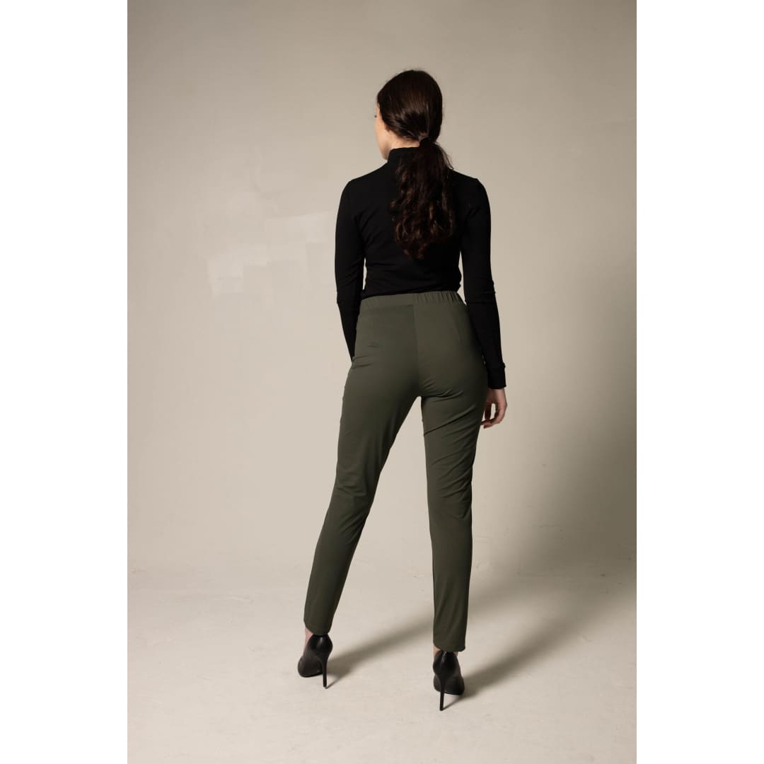 Olive Skinny Pants Women’s Trousers | Le Réussi