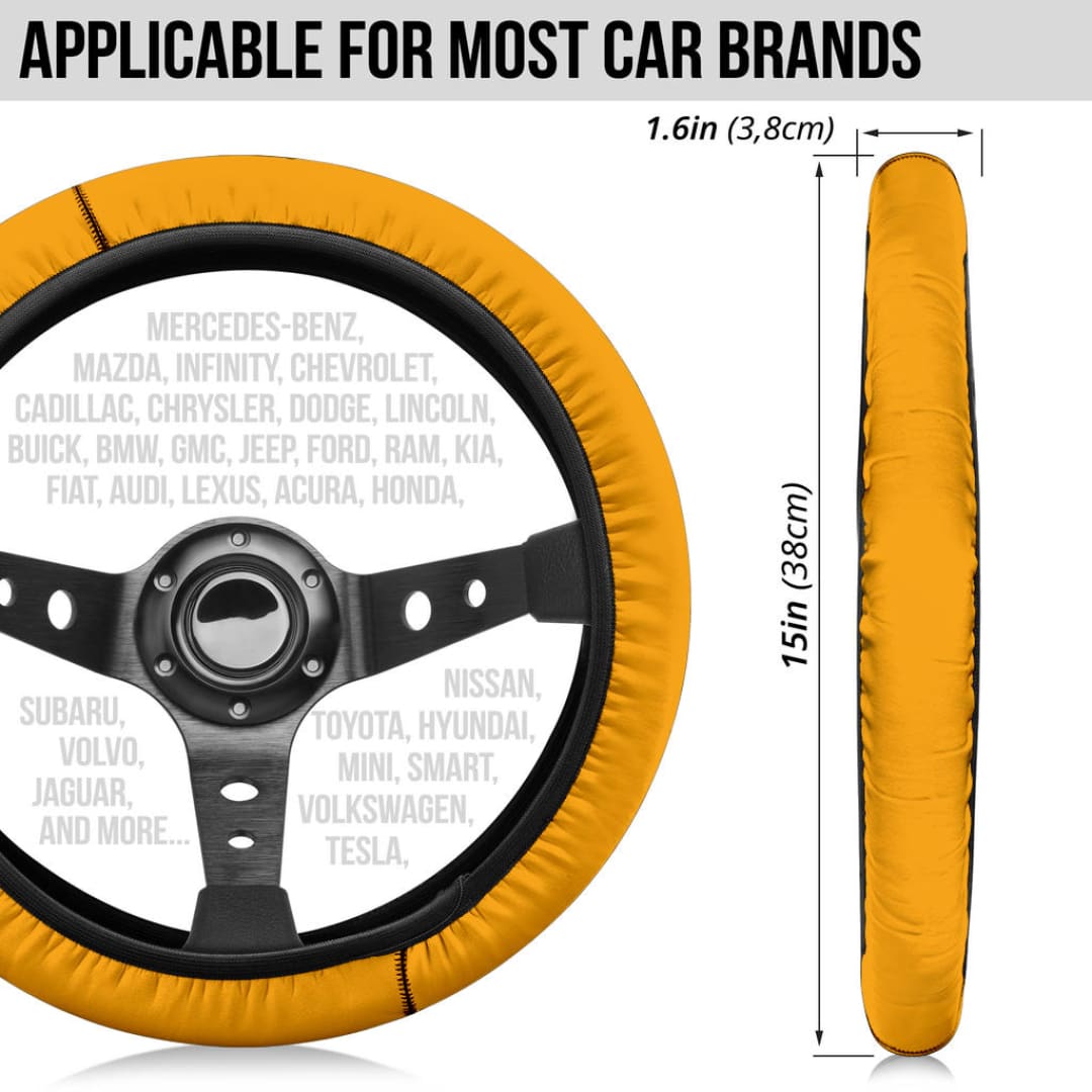 Orange Steering Wheel Cover | The Urban Clothing Shop™