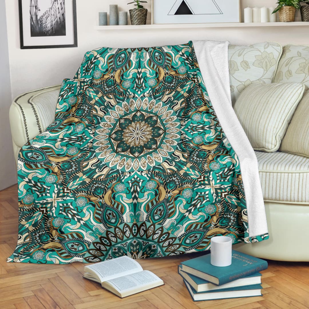 Ornamental Magical Green Dream Premium Blanket | The Urban Clothing Shop™