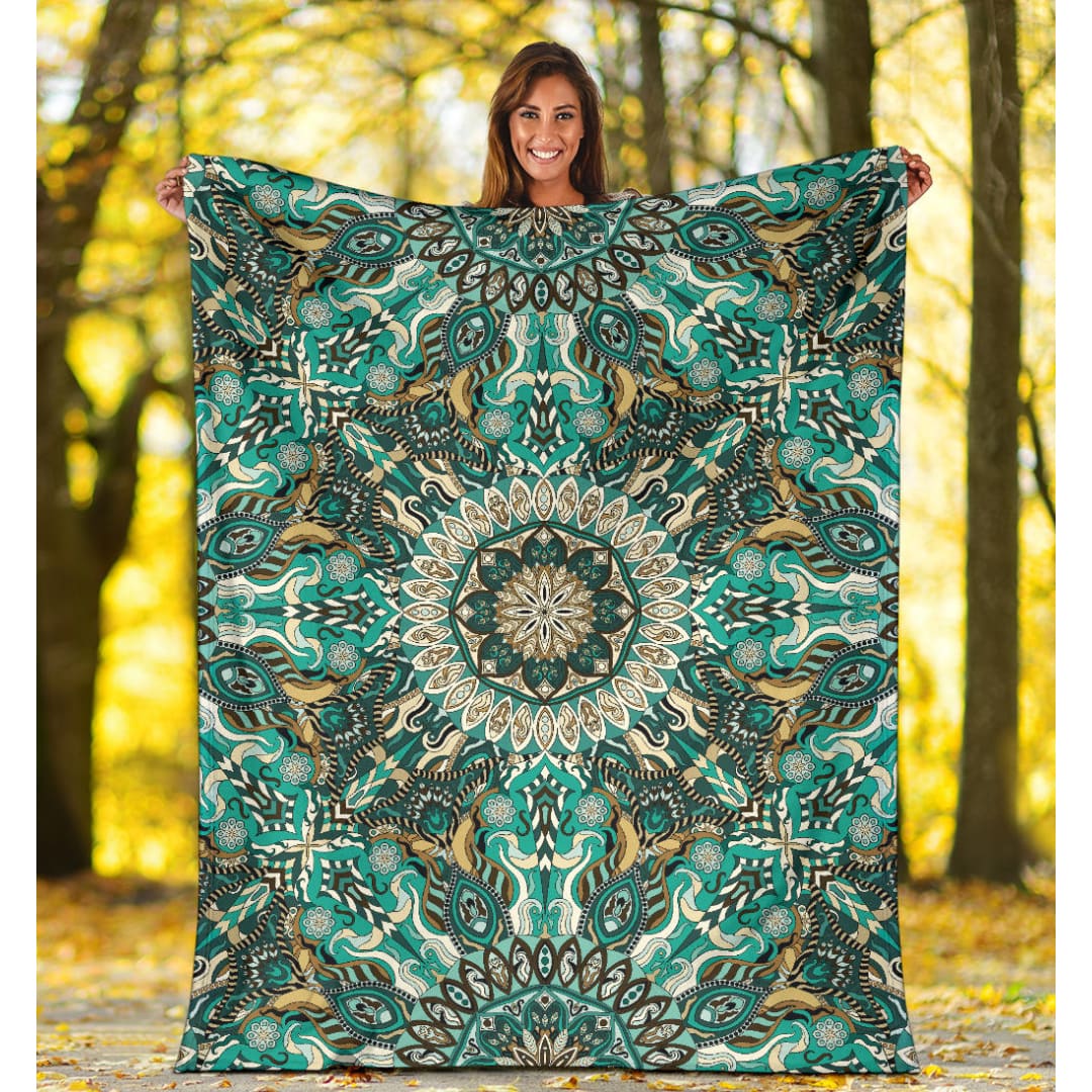 Ornamental Magical Green Dream Premium Blanket | The Urban Clothing Shop™