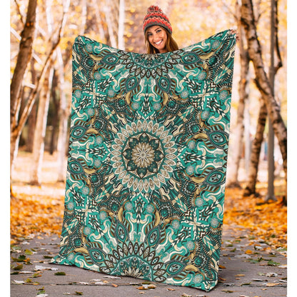 Ornamental Magical Green Dream Premium Blanket | The Urban Clothing Shop™