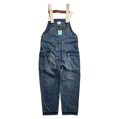 Oxford Denim Cargo Overalls Romper | The Urban Clothing Shop™