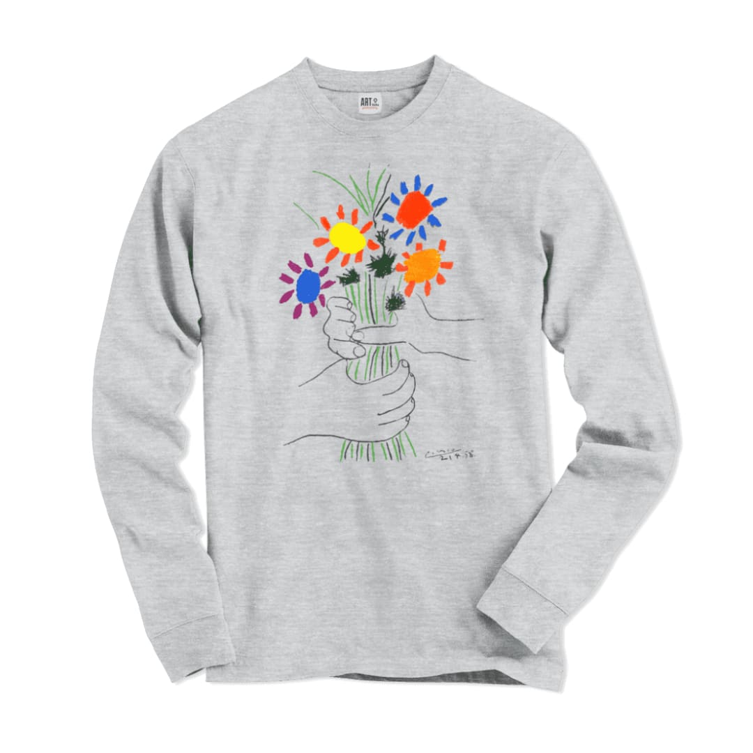 Pablo Picasso Bouquet of Peace 1958 Artwork Long Sleeve Shirt | Art-O-Rama Shop