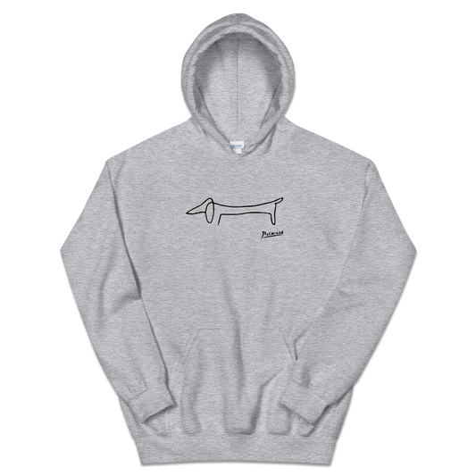 Pablo Picasso Dachshund Dog (Lump) Artwork Unisex Hoodie-0