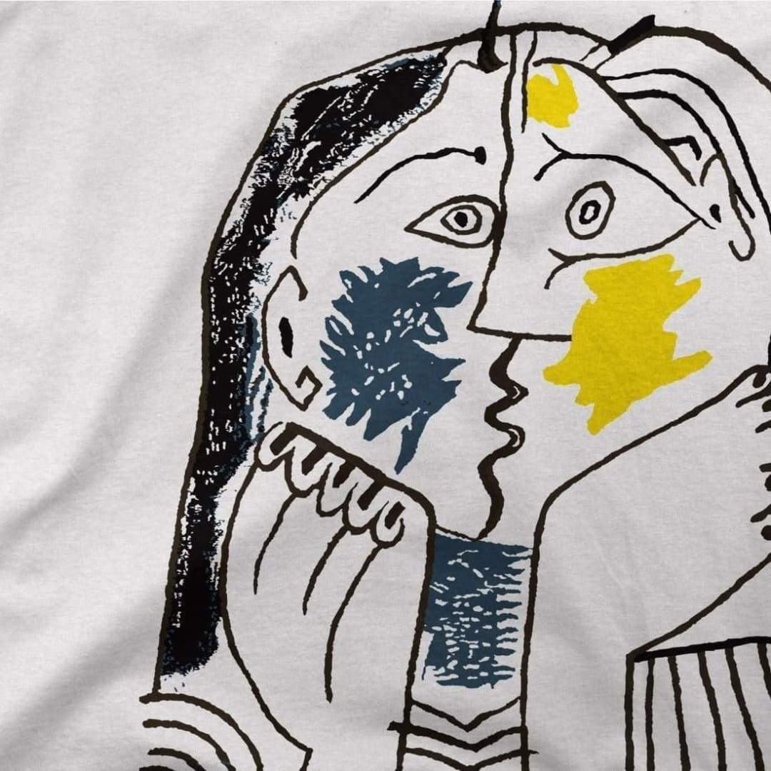 Pablo Picasso the Kiss 1979 Artwork T-Shirt | Art-O-Rama Shop