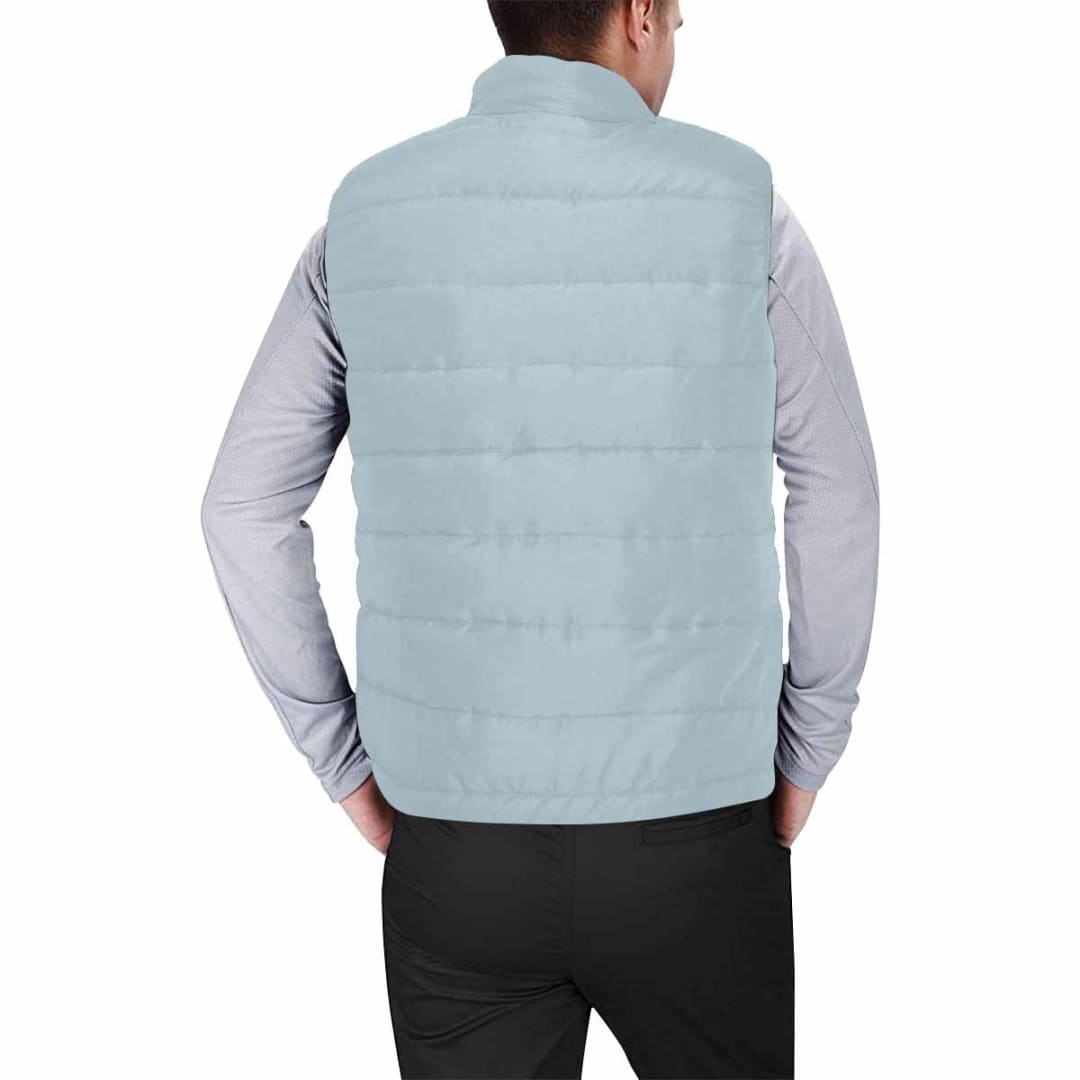 Pastel Blue Mens Padded Vest | IAA | inQue.Style