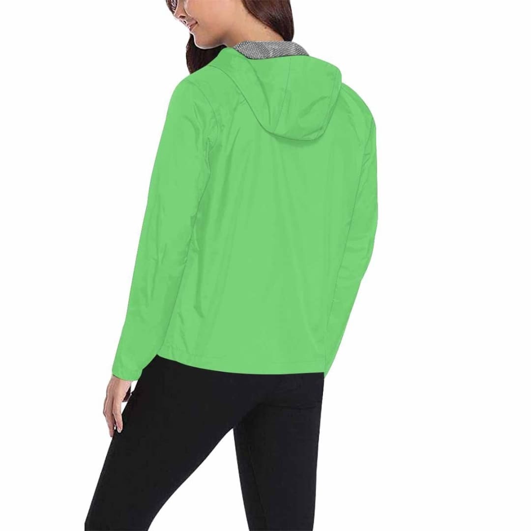 Pastel Green Hooded Windbreaker Jacket - Men / Women | IAA | inQue.Style