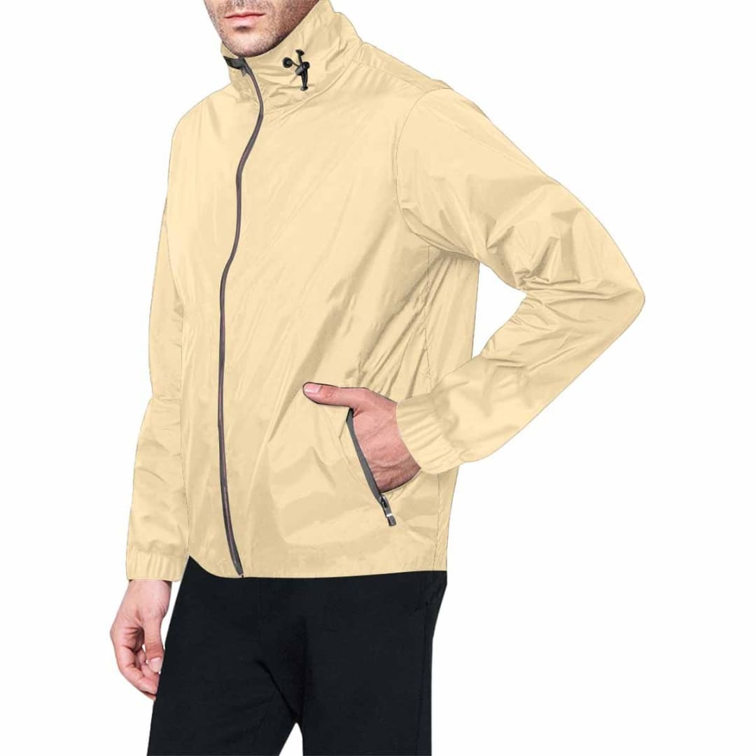 Peach Hooded Windbreaker Jacket - Men / Women | IAA | inQue.Style